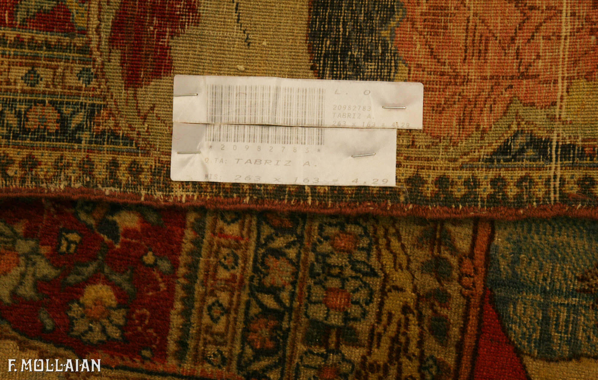 Antique Pictorial Persian Tabriz Rug n°:20982783